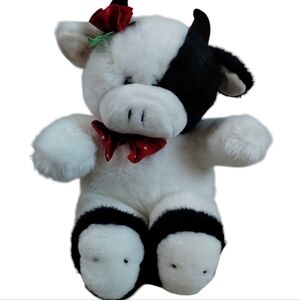 Vintage Cow Stuffed Animal Plush Toy Summit Collection 1988 Made In Korea Fuzzy